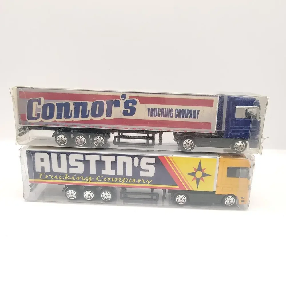Swibco Trucking Company Toy Semi Truck Set of 10 New in package Orange Gray